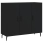 vidaXL Sideboard Schwarz 90x34x80 cm Holzwerkstoff vidaXL Sideboard Schwarz 90x34x80 cm Holzwerkstoff