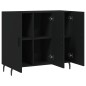vidaXL Sideboard Schwarz 90x34x80 cm Holzwerkstoff vidaXL Sideboard Schwarz 90x34x80 cm Holzwerkstoff