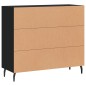 vidaXL Sideboard Schwarz 90x34x80 cm Holzwerkstoff vidaXL Sideboard Schwarz 90x34x80 cm Holzwerkstoff