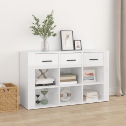 vidaXL Sideboard Hochglanz-Weiß 100x30x59,5 cm Holzwerkstoff