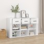 vidaXL Sideboard Hochglanz-Weiß 100x30x59,5 cm Holzwerkstoff vidaXL Sideboard Hochglanz-Weiß 100x30x59,5 cm Holzwerkstoff