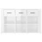 vidaXL Sideboard Hochglanz-Weiß 100x30x59,5 cm Holzwerkstoff vidaXL Sideboard Hochglanz-Weiß 100x30x59,5 cm Holzwerkstoff