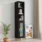vidaXL Wandschrank Schwarz 34,5x32,5x90 cm Holzwerkstoff vidaXL Wandschrank Schwarz 34,5x32,5x90 cm Holzwerkstoff