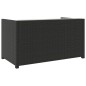 5-tlg. Garten-Lounge-Set mit Auflagen Poly Rattan Schwarz 5-tlg. Garten-Lounge-Set mit Auflagen Poly Rattan Schwarz