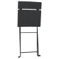 vidaXL Bistrostühle 2 Stk. Klappbar Schwarz Poly Rattan und Stahl vidaXL Bistrostühle 2 Stk. Klappbar Schwarz Poly Rattan und Stahl