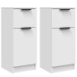 vidaXL Sideboards 2 Stk. Weiß 30x30x70 cm Holzwerkstoff vidaXL Sideboards 2 Stk. Weiß 30x30x70 cm Holzwerkstoff