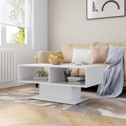 vidaXL Couchtisch Weiß 103,5x50x44,5 cm Holzwerkstoff