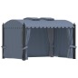 vidaXL Pavillon mit Vorhängen 3 x 4 m Anthrazit Stahl vidaXL Pavillon mit Vorhängen 3 x 4 m Anthrazit Stahl