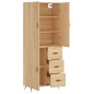 Highboard Sonoma-Eiche 69,5x34x180 cm Holzwerkstoff Highboard Sonoma-Eiche 69,5x34x180 cm Holzwerkstoff