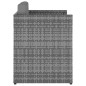 Gartensessel mit Hocker Poly Rattan Anthrazit Gartensessel mit Hocker Poly Rattan Anthrazit