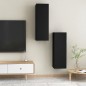 vidaXL TV-Schränke 2 Stk. Schwarz 30,5x30x90 cm Holzwerkstoff vidaXL TV-Schränke 2 Stk. Schwarz 30,5x30x90 cm Holzwerkstoff
