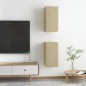 vidaXL TV-Schränke 2 Stk. Sonoma-Eiche 30,5x30x60 cm Holzwerkstoff vidaXL TV-Schränke 2 Stk. Sonoma-Eiche 30,5x30x60 cm Holzwerkstoff