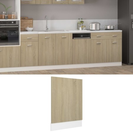 vidaXL Geschirrspülerblende Sonoma-Eiche 45x3x67 cm Holzwerkstoff