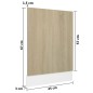 vidaXL Geschirrspülerblende Sonoma-Eiche 45x3x67 cm Holzwerkstoff vidaXL Geschirrspülerblende Sonoma-Eiche 45x3x67 cm Holzwerkstoff
