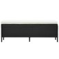 vidaXL 3-tlg. Garten-Lounge-Set mit Auflagen Poly Rattan Schwarz vidaXL 3-tlg. Garten-Lounge-Set mit Auflagen Poly Rattan Schwarz