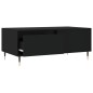 vidaXL Couchtisch Schwarz 90x50x36,5 cm Holzwerkstoff vidaXL Couchtisch Schwarz 90x50x36,5 cm Holzwerkstoff