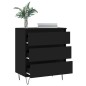 vidaXL Sideboard Schwarz 60x35x70 cm Holzwerkstoff vidaXL Sideboard Schwarz 60x35x70 cm Holzwerkstoff