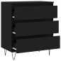 vidaXL Sideboard Schwarz 60x35x70 cm Holzwerkstoff vidaXL Sideboard Schwarz 60x35x70 cm Holzwerkstoff