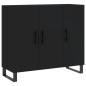 vidaXL Sideboard Schwarz 90x34x80 cm Holzwerkstoff vidaXL Sideboard Schwarz 90x34x80 cm Holzwerkstoff