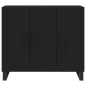vidaXL Sideboard Schwarz 90x34x80 cm Holzwerkstoff vidaXL Sideboard Schwarz 90x34x80 cm Holzwerkstoff