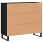 vidaXL Sideboard Schwarz 90x34x80 cm Holzwerkstoff vidaXL Sideboard Schwarz 90x34x80 cm Holzwerkstoff