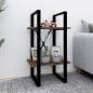 vidaXL Bücherregal 2 Fächer Räuchereiche 40x30x70 cm Holzwerkstoff vidaXL Bücherregal 2 Fächer Räuchereiche 40x30x70 cm Holzwerkstoff