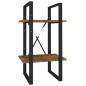 vidaXL Bücherregal 2 Fächer Räuchereiche 40x30x70 cm Holzwerkstoff vidaXL Bücherregal 2 Fächer Räuchereiche 40x30x70 cm Holzwerkstoff