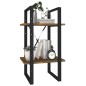 vidaXL Bücherregal 2 Fächer Räuchereiche 40x30x70 cm Holzwerkstoff vidaXL Bücherregal 2 Fächer Räuchereiche 40x30x70 cm Holzwerkstoff
