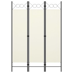 vidaXL 3-tlg. Raumteiler Weiß 120×180 cm