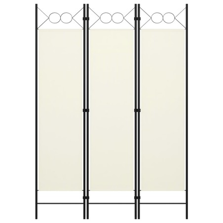 vidaXL 3-tlg. Raumteiler Weiß 120×180 cm