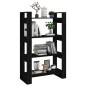 vidaXL Bücherregal/Raumteiler Schwarz 80x35x125 cm Massivholz Kiefer vidaXL Bücherregal/Raumteiler Schwarz 80x35x125 cm Massivholz Kiefer