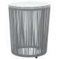 vidaXL 3-tlg. Bistro-Set mit Kissen PE-Rattan Grau vidaXL 3-tlg. Bistro-Set mit Kissen PE-Rattan Grau