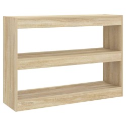 vidaXL Bücherregal/Raumteiler Sonoma-Eiche 100x30x72 cm