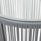 vidaXL 3-tlg. Bistro-Set mit Kissen PE-Rattan Grau vidaXL 3-tlg. Bistro-Set mit Kissen PE-Rattan Grau
