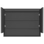 vidaXL Spiegelschrank fürs Bad 80x15x60 cm MDF Anthrazit vidaXL Spiegelschrank fürs Bad 80x15x60 cm MDF Anthrazit