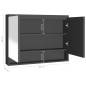 vidaXL Spiegelschrank fürs Bad 80x15x60 cm MDF Anthrazit vidaXL Spiegelschrank fürs Bad 80x15x60 cm MDF Anthrazit