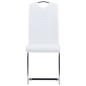 vidaXL Freischwinger 6 Stk. Weiß Kunstleder vidaXL Freischwinger 6 Stk. Weiß Kunstleder