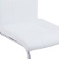 vidaXL Freischwinger 6 Stk. Weiß Kunstleder vidaXL Freischwinger 6 Stk. Weiß Kunstleder