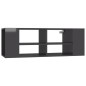 vidaXL TV-Wandschrank Hochglanz-Grau 102x35x35 cm Holzwerkstoff vidaXL TV-Wandschrank Hochglanz-Grau 102x35x35 cm Holzwerkstoff