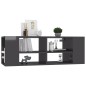 vidaXL TV-Wandschrank Hochglanz-Grau 102x35x35 cm Holzwerkstoff vidaXL TV-Wandschrank Hochglanz-Grau 102x35x35 cm Holzwerkstoff