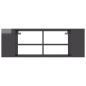 vidaXL TV-Wandschrank Hochglanz-Grau 102x35x35 cm Holzwerkstoff vidaXL TV-Wandschrank Hochglanz-Grau 102x35x35 cm Holzwerkstoff
