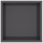 vidaXL TV-Wandschrank Hochglanz-Grau 102x35x35 cm Holzwerkstoff vidaXL TV-Wandschrank Hochglanz-Grau 102x35x35 cm Holzwerkstoff