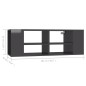 vidaXL TV-Wandschrank Hochglanz-Grau 102x35x35 cm Holzwerkstoff vidaXL TV-Wandschrank Hochglanz-Grau 102x35x35 cm Holzwerkstoff