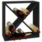 vidaXL Weinregal Schwarz 62x25x62 cm Massivholz Kiefer vidaXL Weinregal Schwarz 62x25x62 cm Massivholz Kiefer