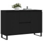 vidaXL Sideboard Schwarz 104x35x70 cm Holzwerkstoff vidaXL Sideboard Schwarz 104x35x70 cm Holzwerkstoff