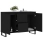 vidaXL Sideboard Schwarz 104x35x70 cm Holzwerkstoff vidaXL Sideboard Schwarz 104x35x70 cm Holzwerkstoff