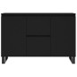 vidaXL Sideboard Schwarz 104x35x70 cm Holzwerkstoff vidaXL Sideboard Schwarz 104x35x70 cm Holzwerkstoff