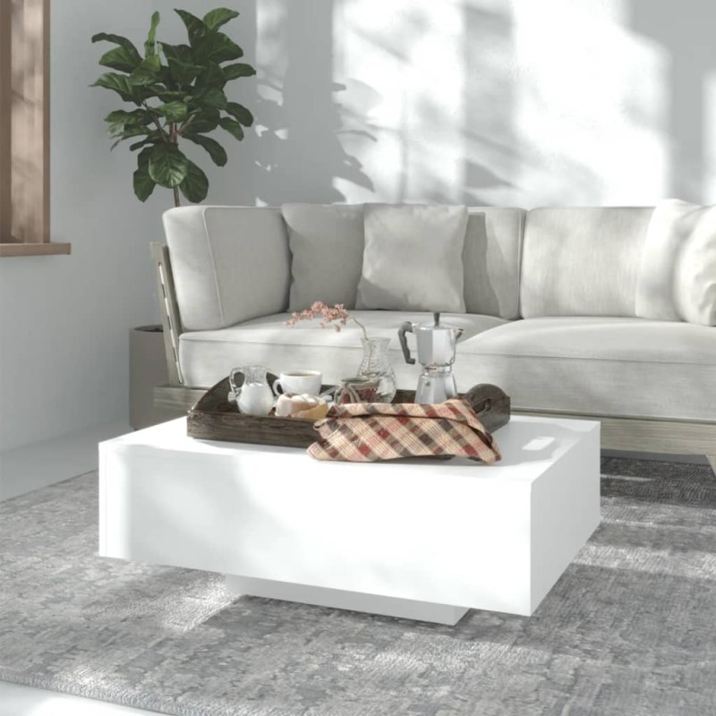 vidaXL Couchtisch Weiß 85x55x31 cm Holzwerkstoff vidaXL Couchtisch Weiß 85x55x31 cm Holzwerkstoff