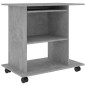 vidaXL Schreibtisch Betongrau 80x50x75 cm Holzwerkstoff vidaXL Schreibtisch Betongrau 80x50x75 cm Holzwerkstoff