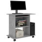 vidaXL Schreibtisch Betongrau 80x50x75 cm Holzwerkstoff vidaXL Schreibtisch Betongrau 80x50x75 cm Holzwerkstoff